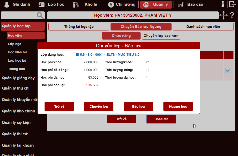 phần mềm quản lý trung tâm ngoại ngữ chuyên nghiệp online