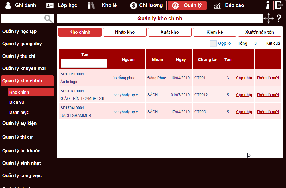 phần mềm quản lý trung tâm ngoại ngữ chuyên nghiệp online