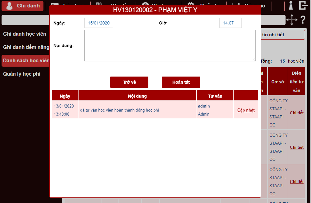 phần mềm quản lý trung tâm ngoại ngữ chuyên nghiệp online