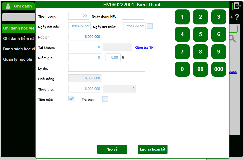 phần mềm quản lý trung tâm Tiếng anh Online - Ngoại ngữ chuyên nghiệp online