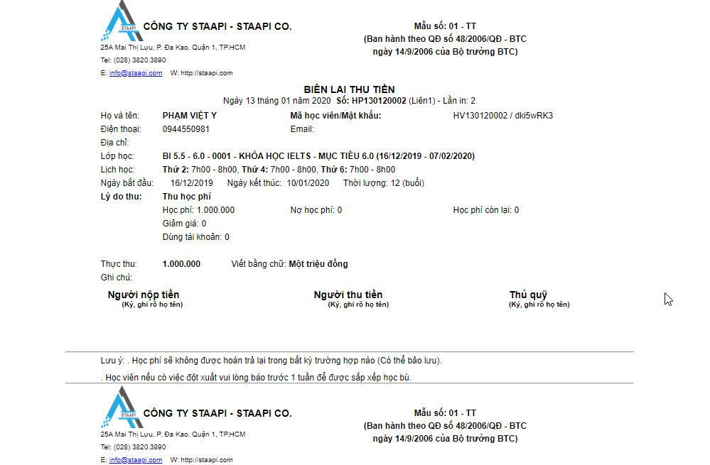 phần mềm quản lý trung tâm ngoại ngữ chuyên nghiệp online